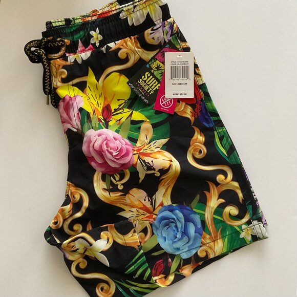 SURF SOCIETY Men's Swim Trunks NWT Size M - Picture 1 of 5